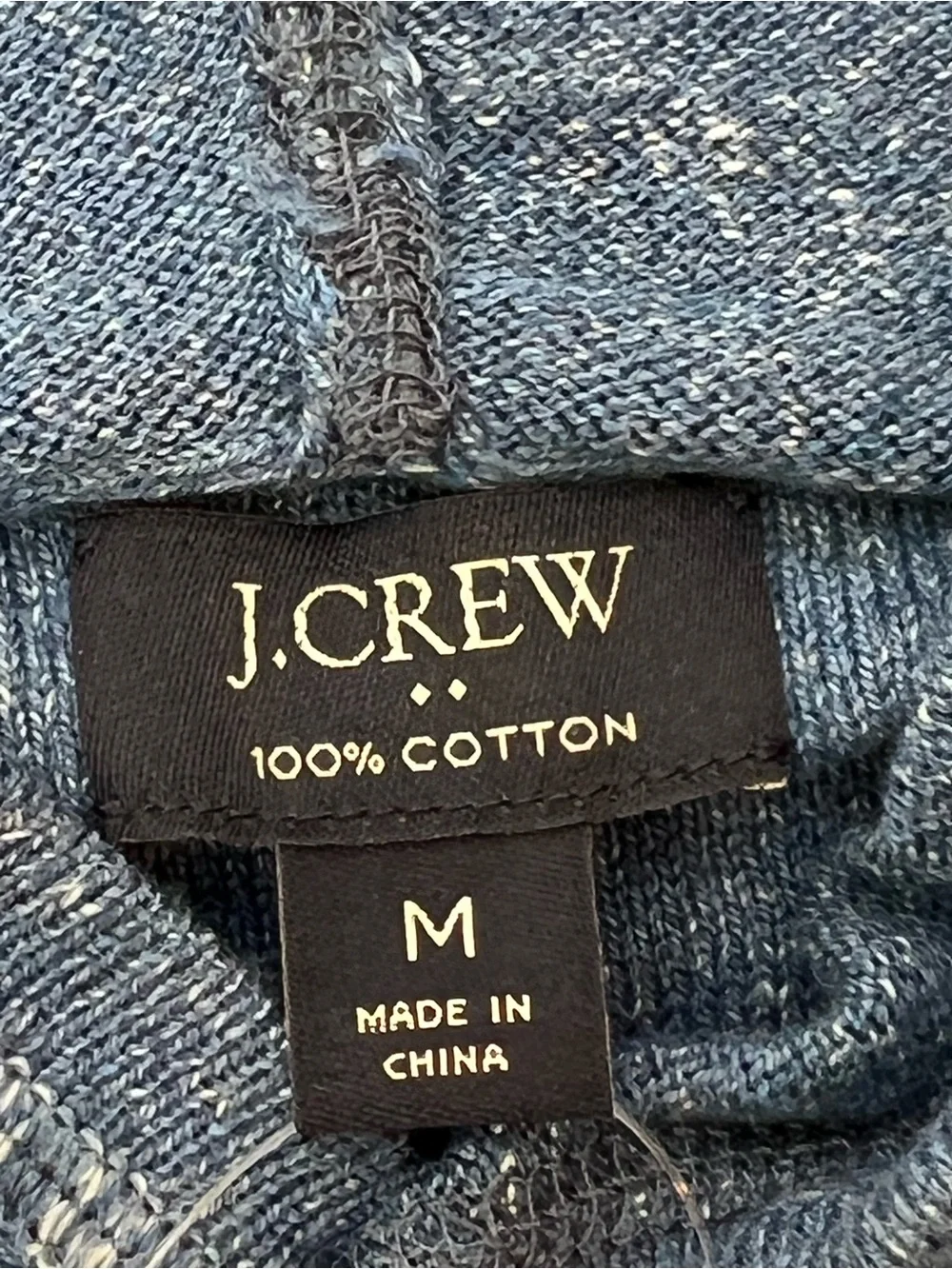 J.Crew Blue Lightweight Knit Hoodie NWT Size Medium